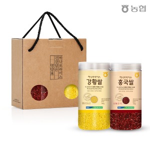 [농협] 하나로라이스 기능성 컬러영양쌀 홍국쌀&amp;강황쌀 700g 2종 선물세트